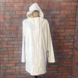 The North Face Off White Hooded Jacket (3XL)